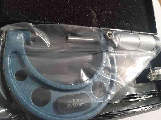 Мікрометр гладкий МК 25–50 мм — прецизійний вимірювальний інструмент для точних зовнішніх вимірів металу Харків