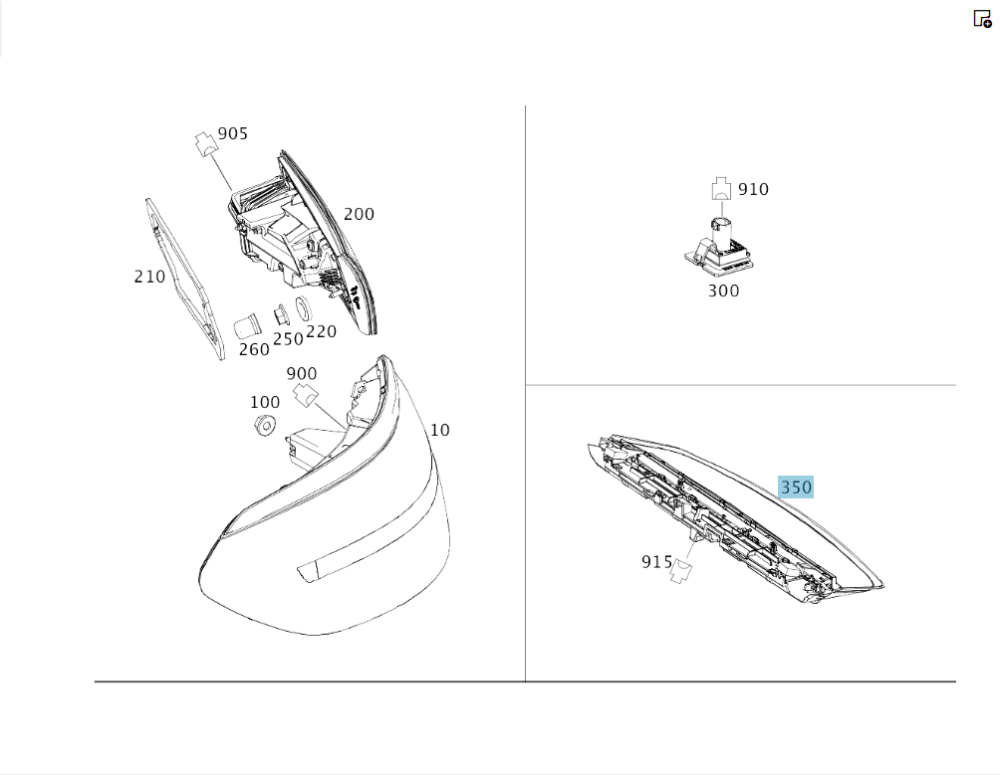 Mercedes-Benz  A2929064500 Додатковий стоп-сигнал на кришці багажника GLE Coupe C292 Одеса - фото 2