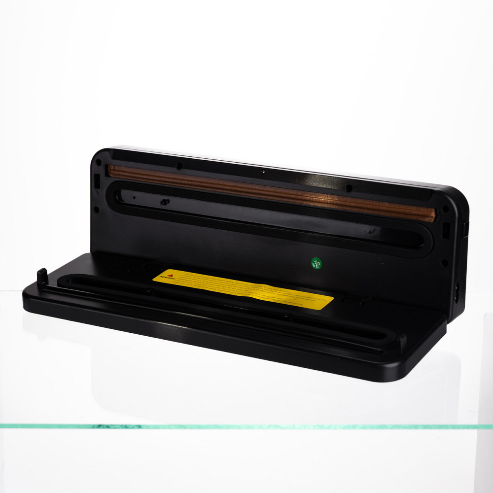 Вакууматор побутовий сенсорний для сухих і вологих продуктів 120 Вт із вбудованим різаком пакувальник вакуумний Чорний HP-11-29B Коломия - фото 7