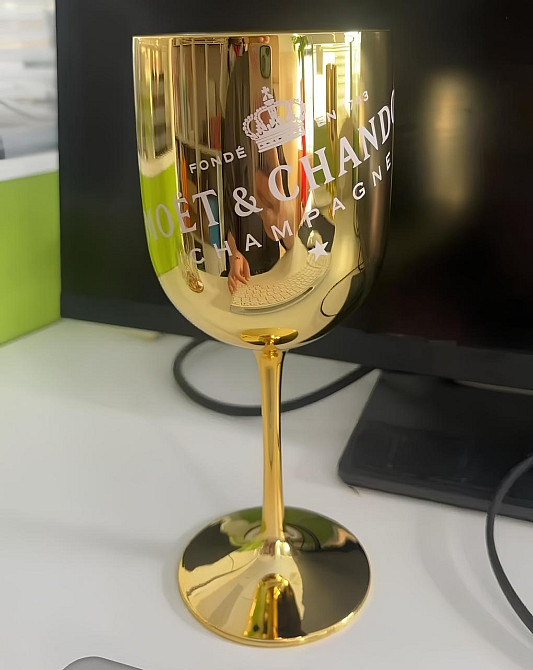 Фирменные бокалы для шампанского Moët & Chandon, Фужеры Мое Шандон. Золотой moet Киев - изображение 4