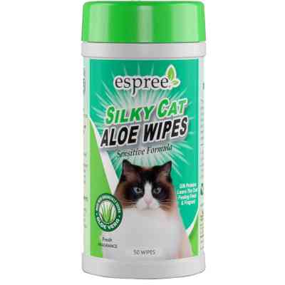 Влажные салфетки для животных Espree Silky Cat Grooming Wipes 50 шт. (0748406014213) Винница