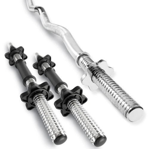 Набор HOPSPORT Premium 36 кг штанга и гантели для силовых тренировок комплект для дома и спортзала Киев - изображение 3