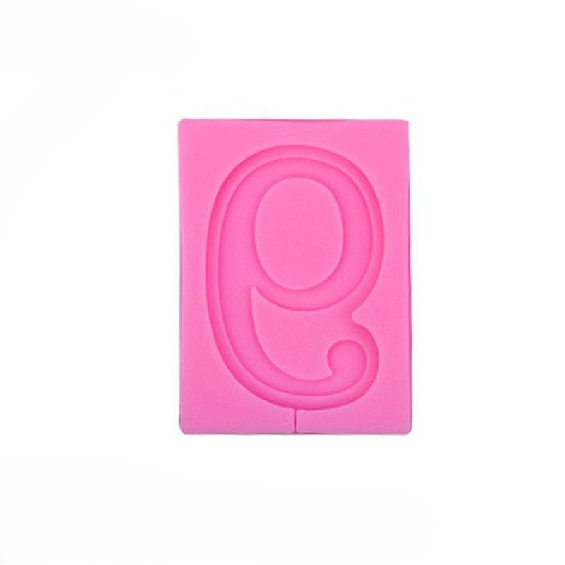 Молд силіконовий цифра 9 універсальний 90 на 68 мм рожевий Київ - фото 4