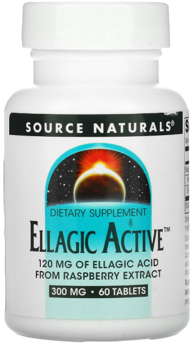 Листя малини екстракт Source Naturals Ellagic 60 таб Київ - фото 1