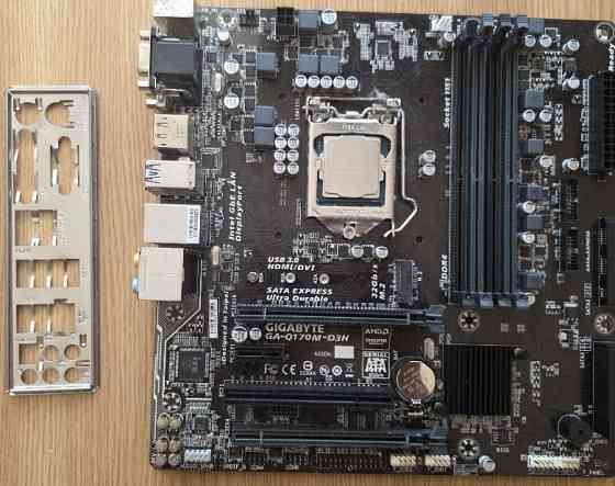 Топовая материнская плата Gigabyte Q170 + i5 7400 Харьков