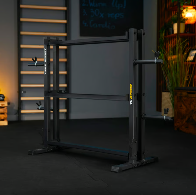 Стійка 3-рівнева для гантелей, грифів та гирь Trex Sport TX-075DR Київ - фото 2