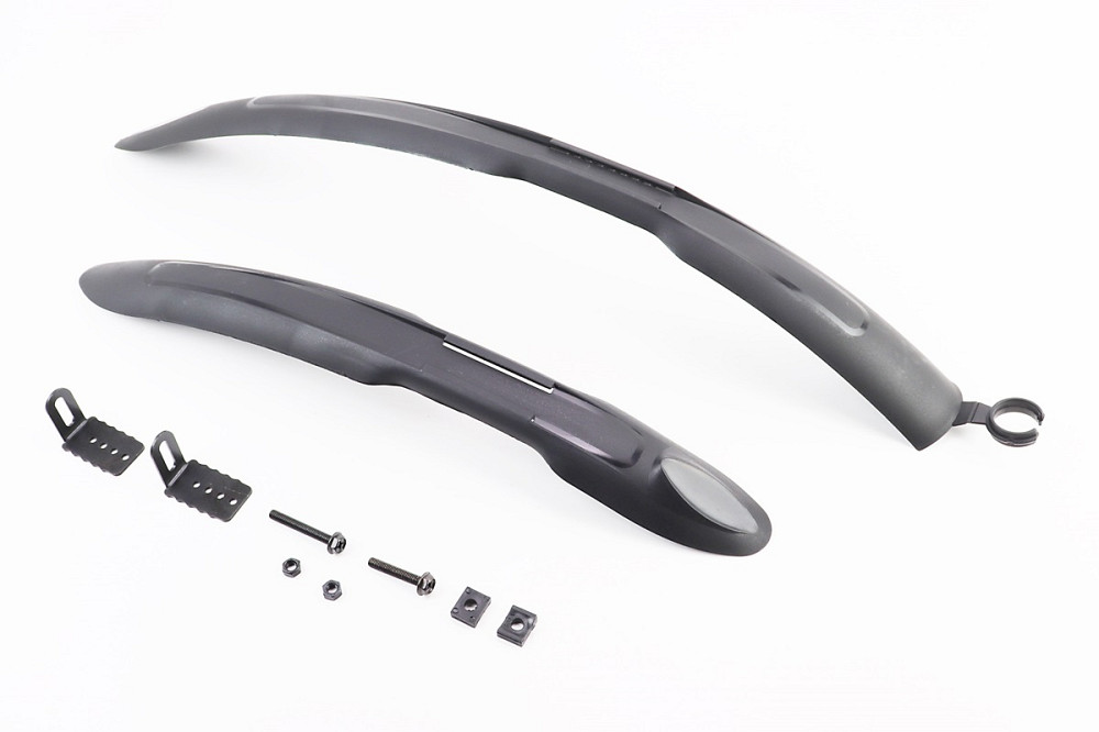 Крила пластмасові 26" MTB довгі, чорні HN26A/HN26B Бершадь - изображение 1