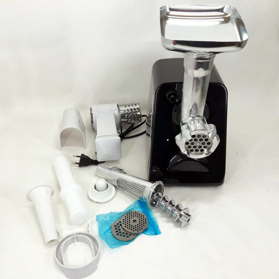 Мясорубки для ресторанов DOMOTEC, Электрическая мясорубка с металлическим редуктором XO-16 Львов - изображение 1