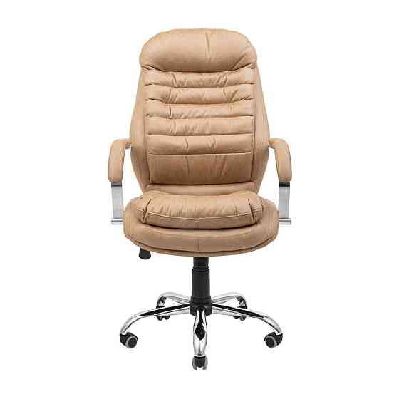Офісне крісло керівника Richman Valencia Ameli Хром M1 Tilt Бежевий Київ