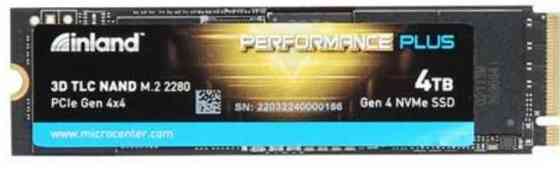 4TB SSD m2 NVMe Inland Performance Plus 3D TLC NAND. Харків