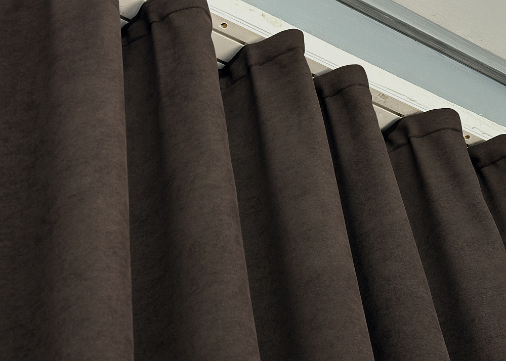 Шторная ткань микровелюр Petek цвет венге 1829ш Киев - изображение 5
