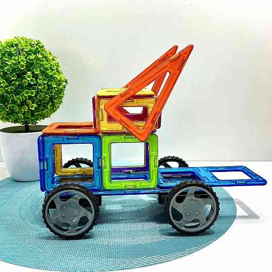 Конструктор магнітний Limo Toy Транспорт 87 деталей (LT3003) Чернигов