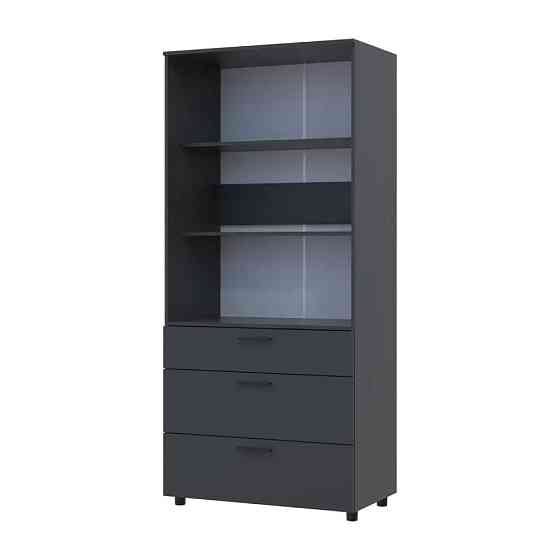 Шкаф для одежды Doros Торн Антрацит 2 ДСП/3Ш (полки) 90х51.6х200 (DRS-012072) Львов