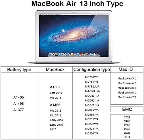 Акумуляторна батарея K KYUER A1496 A1405 A1377 для Apple MacBook Air 13" A1466 A1369 (2010-2017) 7200 мАг 7.6V 55Вт·год Київ - фото 2