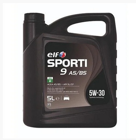 Синтетична моторна олія Elf Sporti 9 A5/B5 5W-30 5 л SL/CF Вінниця - фото 4