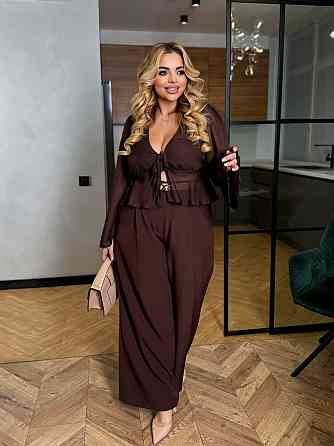 Жіноча стильна кофточка шифон Шоколад, 46/48 Одеса