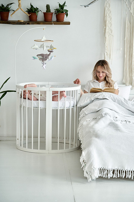 Дитячий музичний мобіль на ліжечко для немовлят WooolyWool «Морські сни» з 35 мелодіями Київ - фото 3