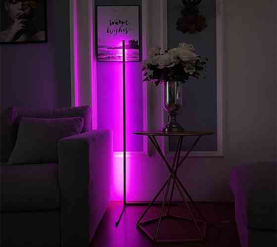 Лампа RGB для підсвічування кутова фону пульт 140см 12Вт Puluz AFL140 Київ