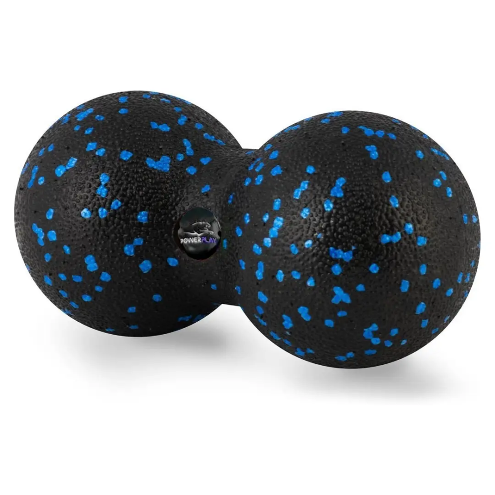 Масажний м'яч подвійний PowerPlay PP-4353 Epp foam peanut ball (d12*24cm.) Чорно/Синій Каменское - изображение 3