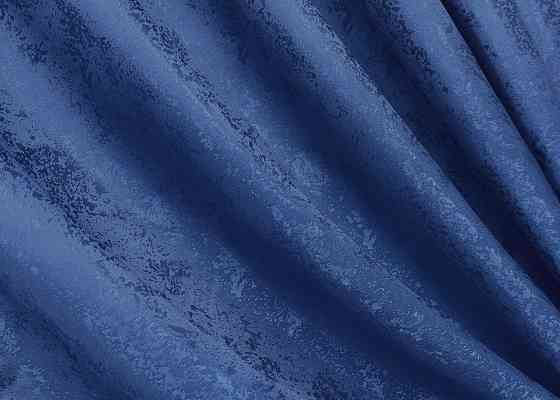 Комплект готових штор VR-Textil Жакард Мармур Al1 № 442ш Синій 100х270 см 2 шт (31-059) Київ