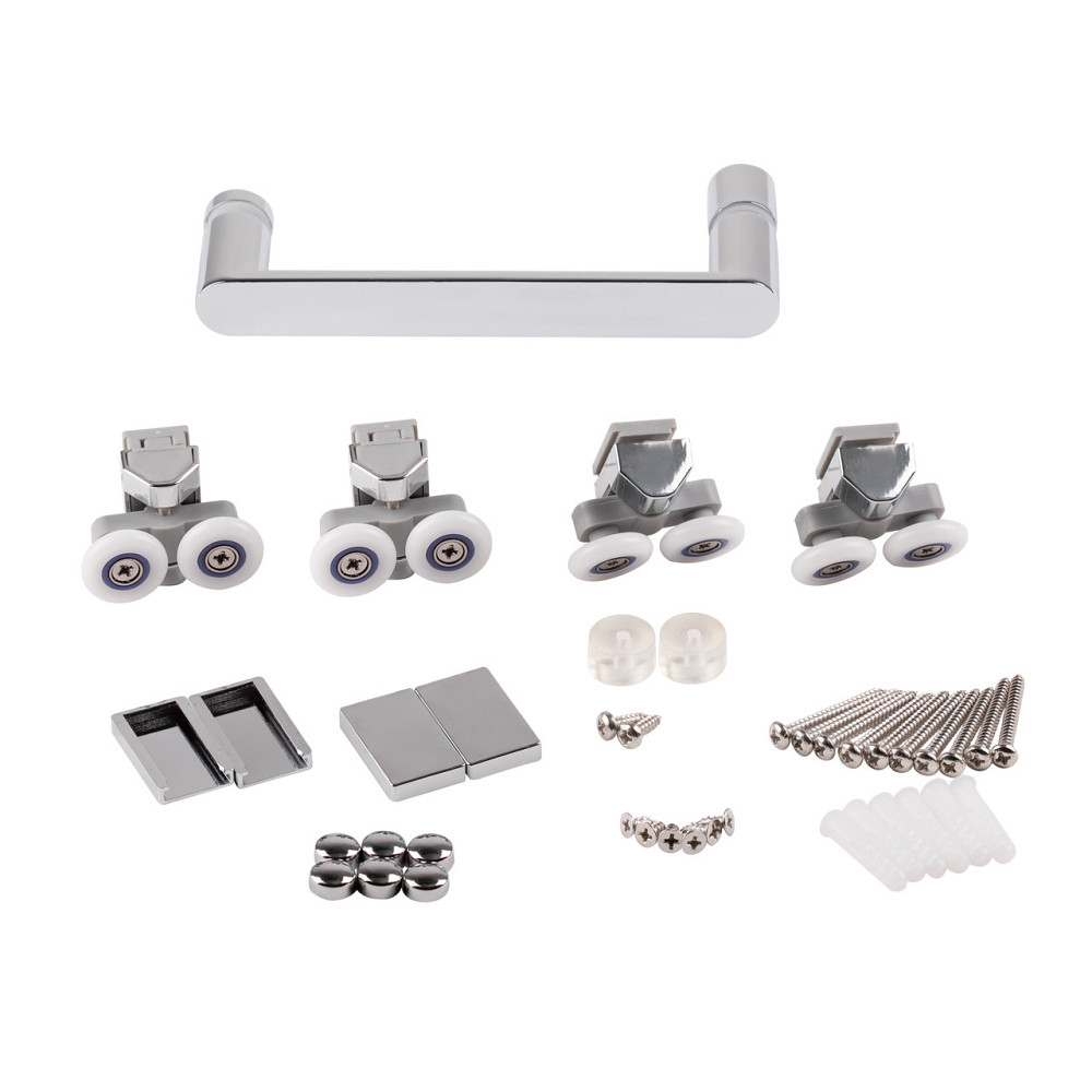 Душевая дверь в нишу Qtap Taurus CRM201-11.C6 97-108x200 см, стекло Clear 6 мм, покрытие CalcLess Киев - изображение 8