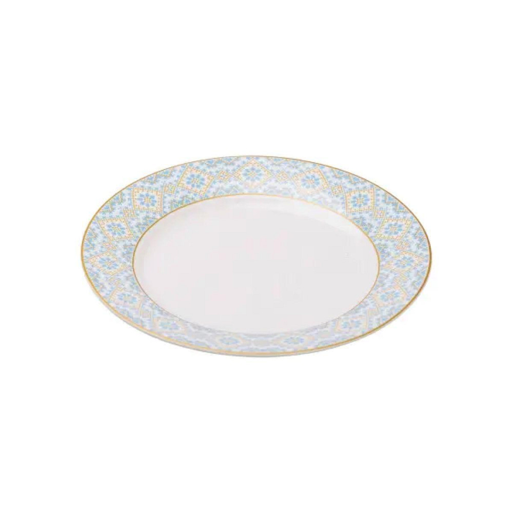 Фарфоровая сервировочная тарелка с орнаментом 26.5 см Киев - изображение 2