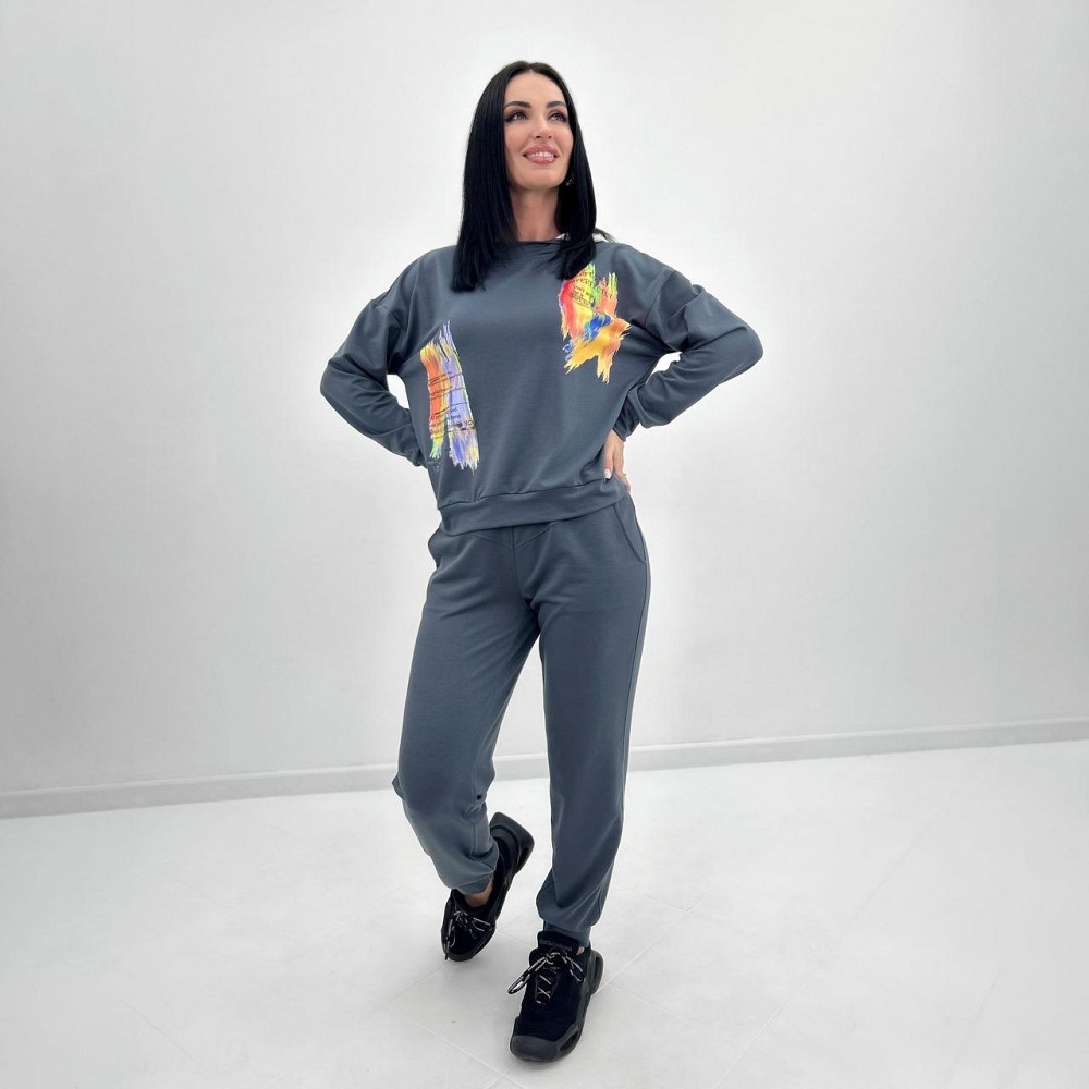 Жіночий костюм-двійка з капюшоном "Rainbow"| Норма | Розпродаж моделі Київ - фото 7