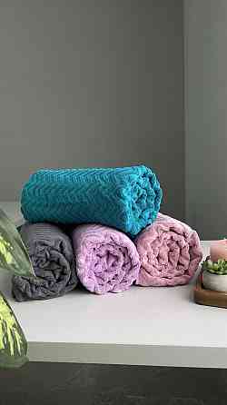 Акция! Полотенце махровое Ideal Textile 100% хлопок, 70х140 см, Узбекистан аквамарин Черновцы