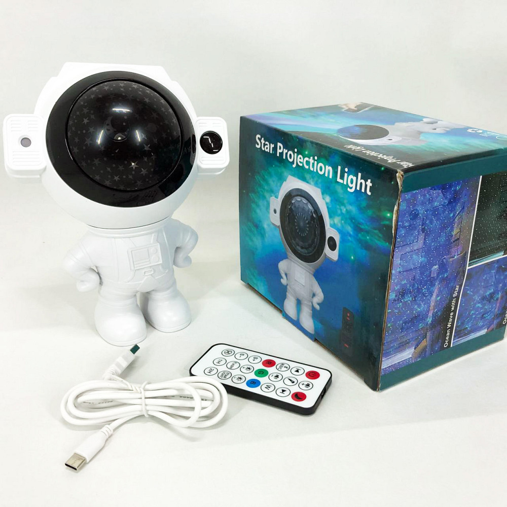 Нічник проектор блютуз Зоряне небо, Світильник космонавт дитячий нічник проектор космонавт RQ-70 Львів - фото 3