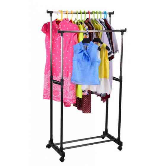 Вішалка для одягу Double-Pole, Вішалка підлогова стійка для одягу стійка верхнього UD-27 Львів