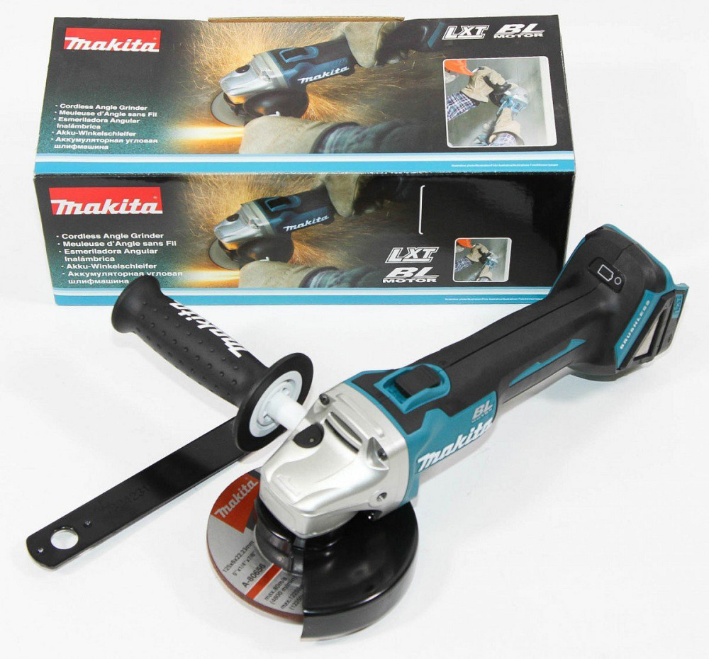 Акумуляторна кутова шліфувальна машина (безщіткова болгарка) Makita DGA 504 Z : 18B (без АКБ) Київ - фото 5