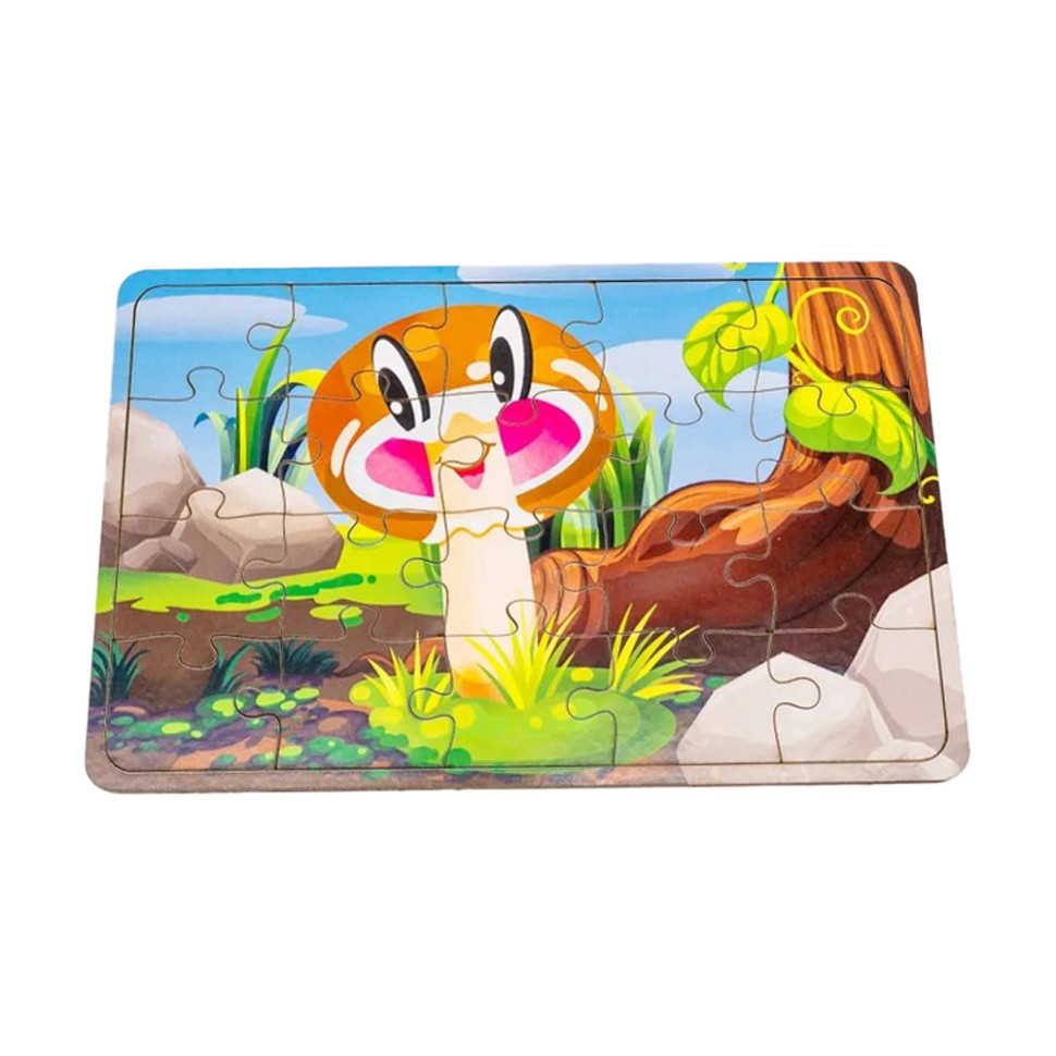 Детский деревянный пазл Белый грибочек Арт-10024, 20 элементов Винница - изображение 1