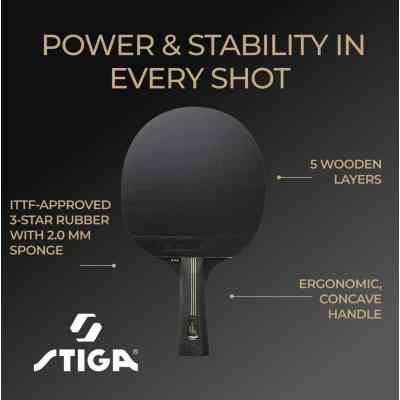 Ракетка для настольного тенниса Stiga Ракетка для настільного тенісу Stiga Trinity 3 Star ver.2 FL (1213-1208-3 (931706) Винница