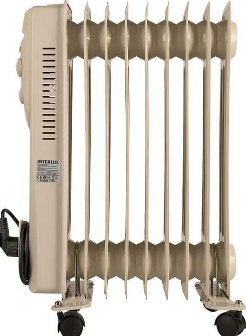 Обігрівач масляний, радіатор, INTERLUX INO-9020W, 2 кВт, 20м2. Київ - фото 3