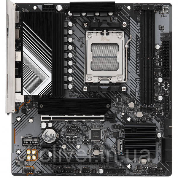 ASRock B650M-HDV/M.2 (AM5/B650, 2*DDR5, PCIex16, DP/HDMI, 4xSATAІІІ, 2xM.2, 2.5GLan, 7.1ch, mATX) Київ - фото 6