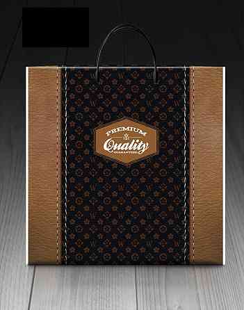 Пакет-сумка 40х45 з пластиковою ручкою  