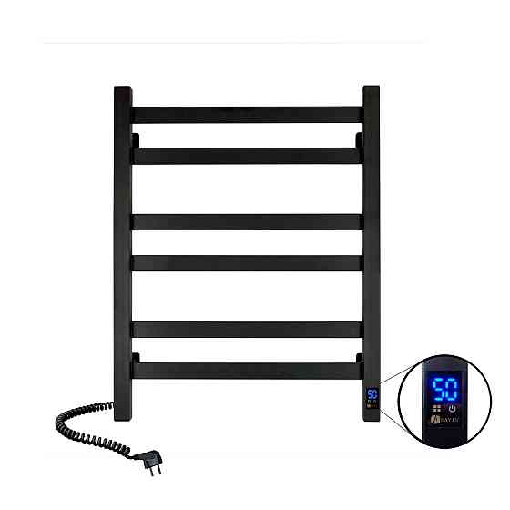 Рушникосушарка електрична NAVIN Авангард 480х600 Sensor з таймером, чорна Київ