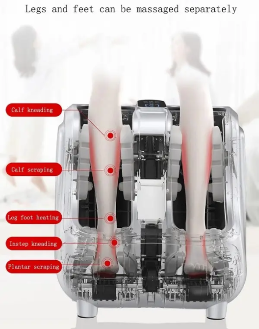 Массажер для ног Benbo AM-520-LUX (вибрация, компрессия, подогрев) Черный Киев - изображение 9