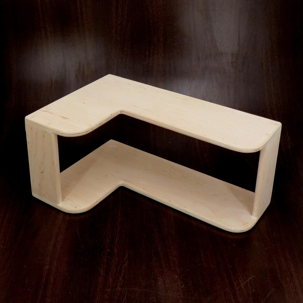 Угловая настенная полка 