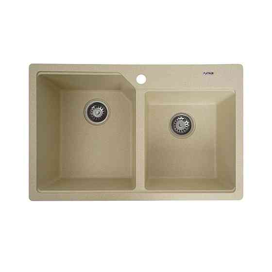 PLATINUM Гранітна мийка для кухні Platinum 7850 HARMONY матова Пісок Київ
