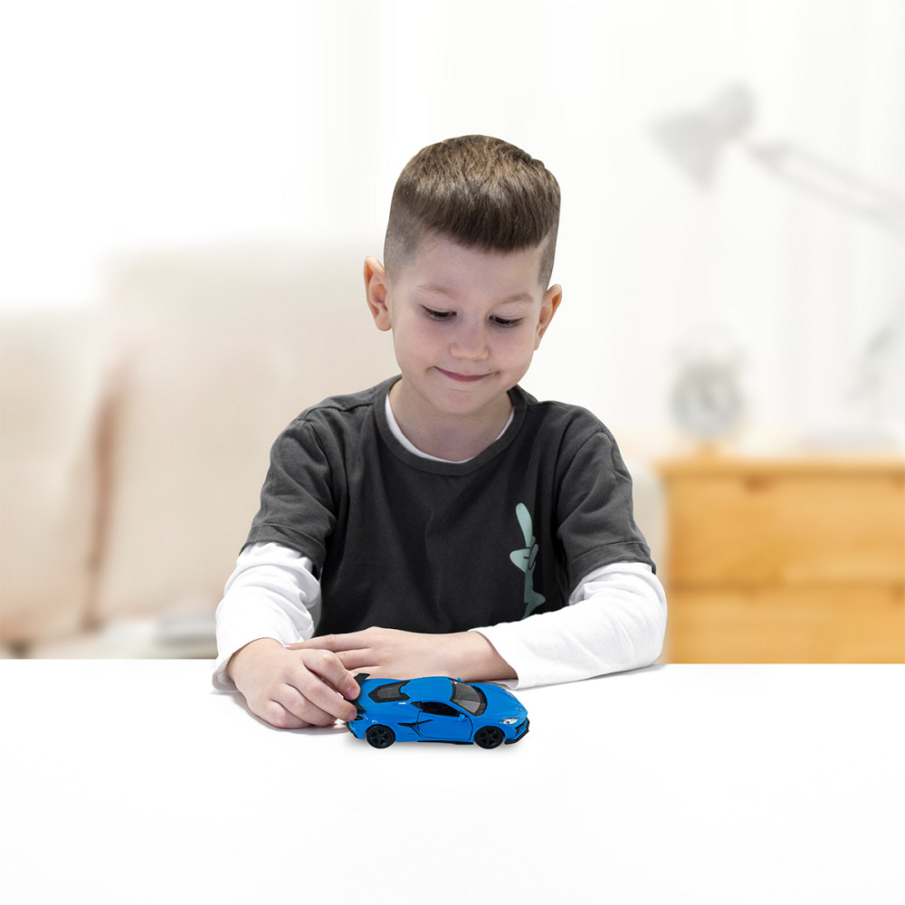 Автомодель - Chevrolet Corvette Z06 2023 (помаранчевий, світло-блакитний) Дніпро - фото 3