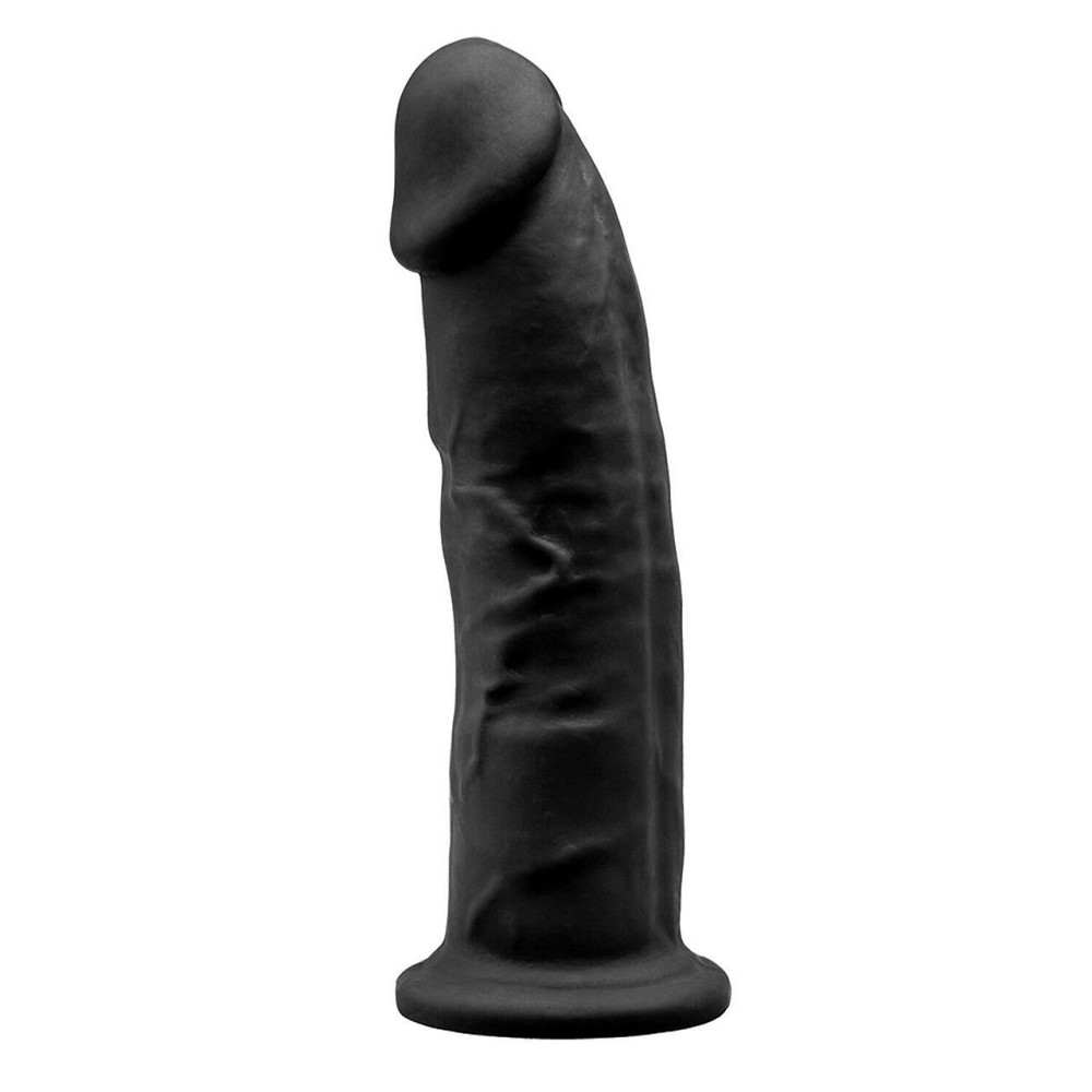 Фалоімітатор SilexD Oscar Black (MODEL 2 size 9in), двошаровий, силікон + Silexpan, діаметр 5,4см Sex Aura Київ - фото 2