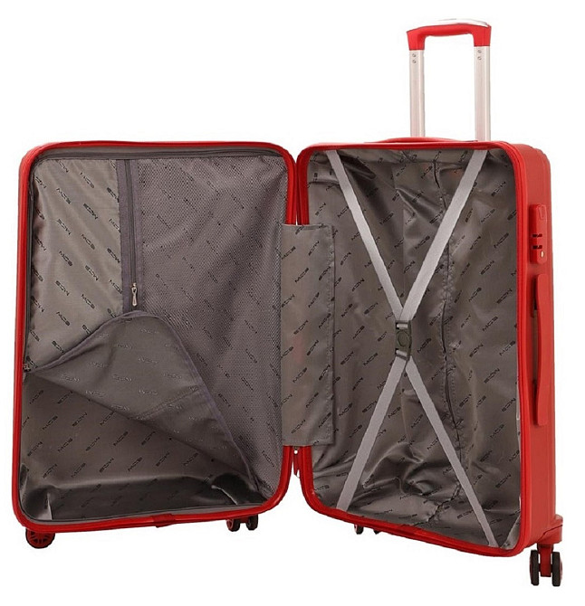 Валіза пластикова MCS V374 велика 75 см червона Київ - фото 4