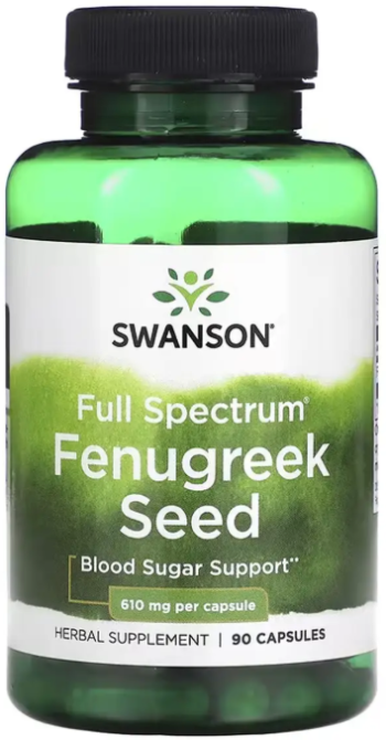 Пажитник Swanson Fenugreek Seed 610mg 90 капс Київ - фото 3