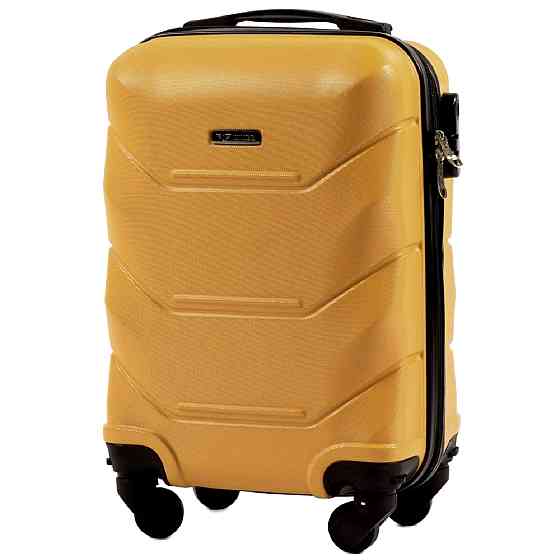 Чемодан пластиковый WINGS 147 микро 51 см золотистый Киев