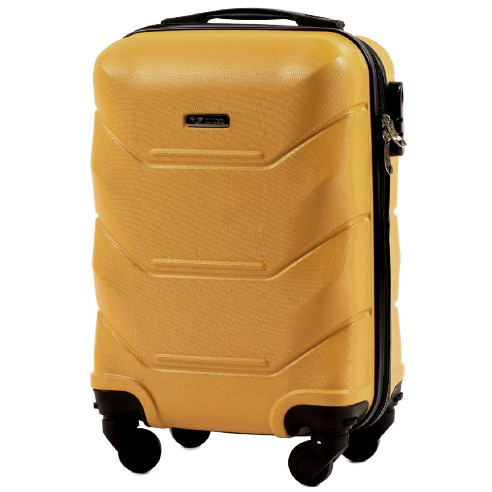 Чемодан пластиковый WINGS 147 микро 51 см золотистый Киев - изображение 1
