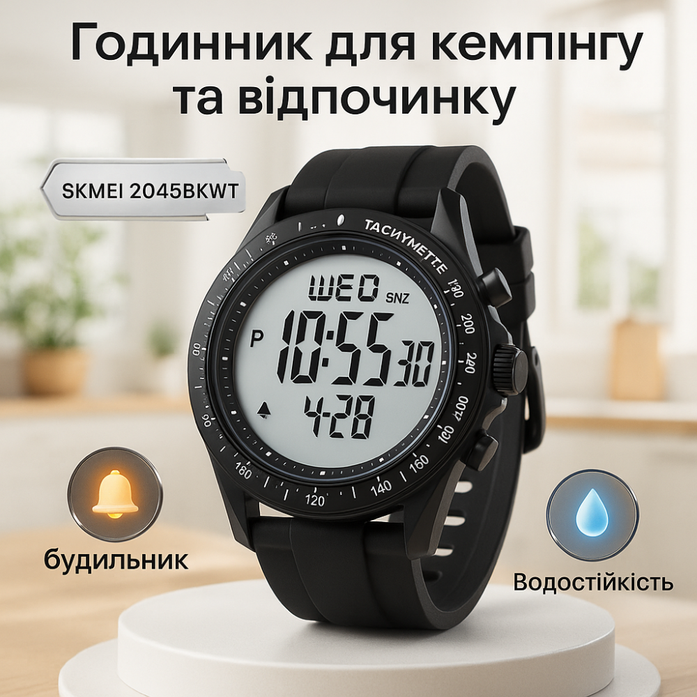 Годинник рибалки мисливця, Наручний годинник для армії Чоловічий з офіційною гарантією GJ-55 Львів - фото 2