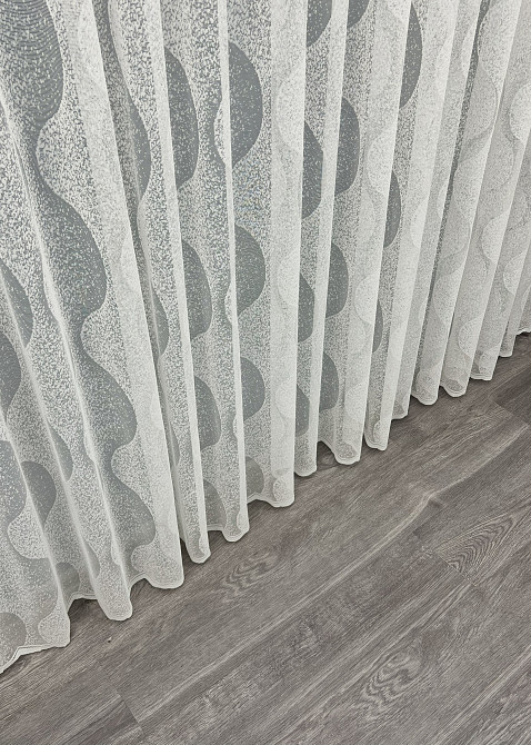 Тюль VR-Textil 1994т Жакард Молочний 400х270 см (42-1020) Київ - фото 8