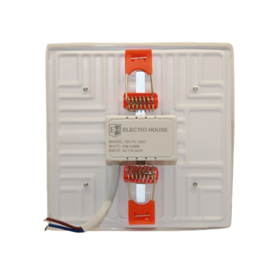 LED панель універсальна квадратна 120 мм 18Вт, холодний білий 6500К, 1500 Лм Дніпро