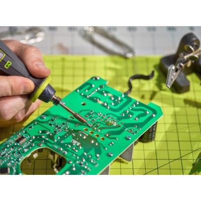 Паяльник электрический Ryobi RSI4-120G аккумуляторный, USB, Lithium 4V 2Ah, 460°С, подсветка (5133006146) Винница - изображение 8